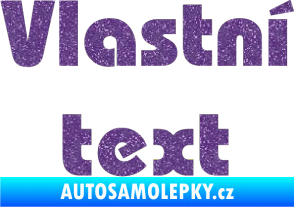 Samolepka Vlastní text - Bahamas Heavy Ultra Metalic fialová