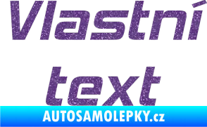 Samolepka Vlastní text - Hemi Head Ultra Metalic fialová