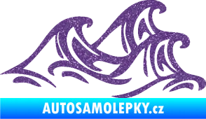 Samolepka Vlny 005 pravá moře Ultra Metalic fialová