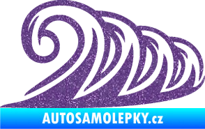 Samolepka Vlny 006 pravá moře Ultra Metalic fialová