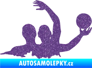 Samolepka Vodní pólo 001 pravá Ultra Metalic fialová