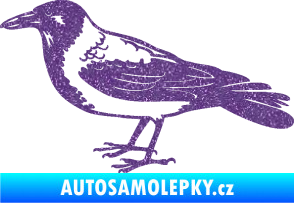 Samolepka Vrána 001 levá Ultra Metalic fialová