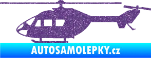 Samolepka Vrtulník 001 levá helikoptéra Ultra Metalic fialová