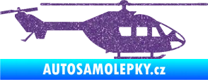 Samolepka Vrtulník 001 pravá helikoptéra Ultra Metalic fialová