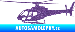 Samolepka Vrtulník 002 levá helikoptéra Ultra Metalic fialová