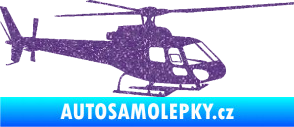 Samolepka Vrtulník 002 pravá helikoptéra Ultra Metalic fialová