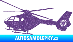 Samolepka Vrtulník 006 levá helikoptéra Ultra Metalic fialová