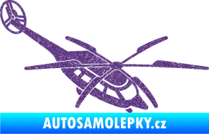 Samolepka Vrtulník 011 pravá helikoptéra Ultra Metalic fialová
