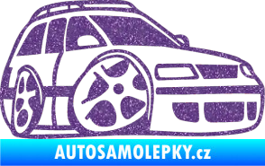 Samolepka VW Passat b6 karikatura pravá Ultra Metalic fialová