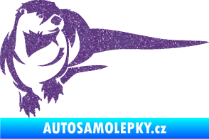 Samolepka Vydra 001 pravá Ultra Metalic fialová