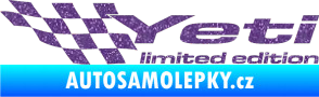 Samolepka Yeti limited edition levá Ultra Metalic fialová