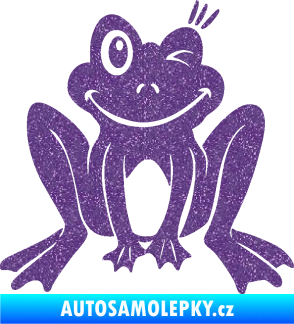 Samolepka Žába 010 pravá mrkající Ultra Metalic fialová