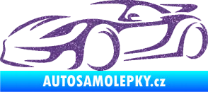 Samolepka Závodní auto 002 levá Ultra Metalic fialová