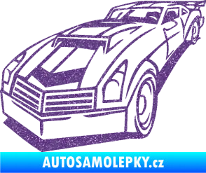 Samolepka Závodní auto 003 levá Ultra Metalic fialová