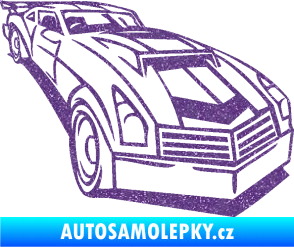 Samolepka Závodní auto 003 pravá Ultra Metalic fialová