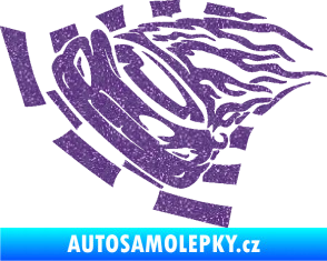 Samolepka Závodní auto 004 levá Ultra Metalic fialová