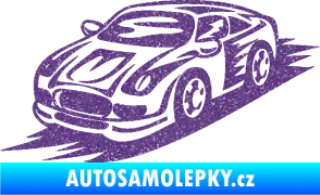 Samolepka Závodní auto 006 levá Ultra Metalic fialová
