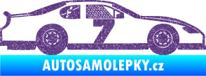 Samolepka Závodní auto 008 Ultra Metalic fialová