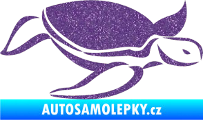 Samolepka Želva 002 pravá Ultra Metalic fialová
