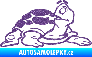 Samolepka Želva 003 pravá Ultra Metalic fialová