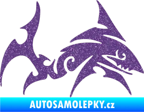 Samolepka Žralok 002 pravá Ultra Metalic fialová