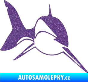 Samolepka Žralok 004 pravá Ultra Metalic fialová