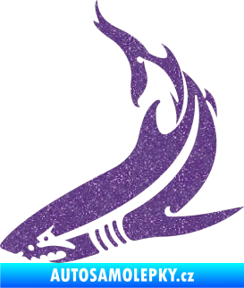 Samolepka Žralok 005 levá Ultra Metalic fialová