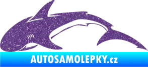 Samolepka Žralok 007 levá Ultra Metalic fialová