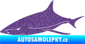 Samolepka Žralok 008 levá Ultra Metalic fialová
