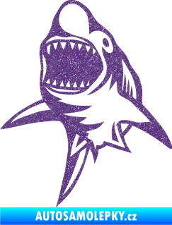 Samolepka Žralok 011 levá Ultra Metalic fialová
