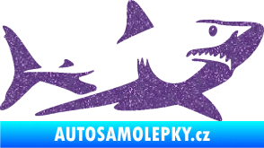 Samolepka Žralok 015 pravá Ultra Metalic fialová