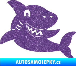 Samolepka Žralok 019 pravá Ultra Metalic fialová