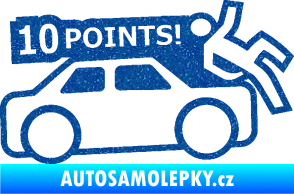 Samolepka 10 points  Ultra Metalic modrá