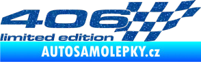 Samolepka 406 limited edition pravá Ultra Metalic modrá