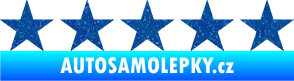 Samolepka 5 star deluxe hvězdy Ultra Metalic modrá