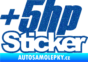Samolepka + 5hp sticker 001 Ultra Metalic modrá