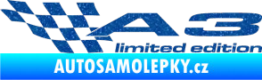 Samolepka A3 limited edition levá Ultra Metalic modrá