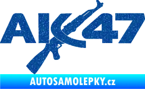 Samolepka AK 47 Ultra Metalic modrá