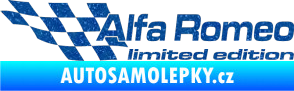 Samolepka Alfa Romeo limited edition levá Ultra Metalic modrá
