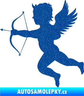 Samolepka Amor 001 levá cupid andílek Ultra Metalic modrá