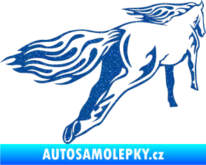 Samolepka Animal flames 009 pravá kůň Ultra Metalic modrá