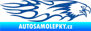 Samolepka Animal flames 026 pravá orel Ultra Metalic modrá