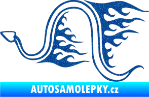 Samolepka Animal flames 040 levá had Ultra Metalic modrá