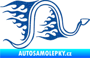Samolepka Animal flames 040 pravá had Ultra Metalic modrá