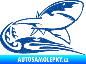 Samolepka Animal flames 041 pravá žralok Ultra Metalic modrá