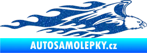Samolepka Animal flames 052 pravá orel Ultra Metalic modrá