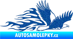 Samolepka Animal flames 053 pravá orel Ultra Metalic modrá