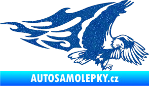 Samolepka Animal flames 081 pravá orel Ultra Metalic modrá