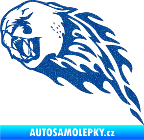 Samolepka Animal flames 083 levá puma Ultra Metalic modrá