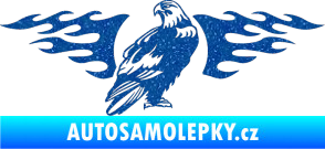 Samolepka Animal flames 094 pravá orel Ultra Metalic modrá